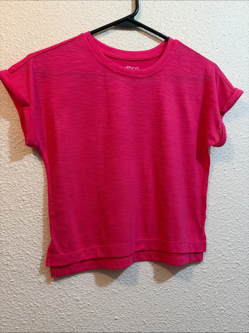 bcg Hot Pink V-Neck Active Tee